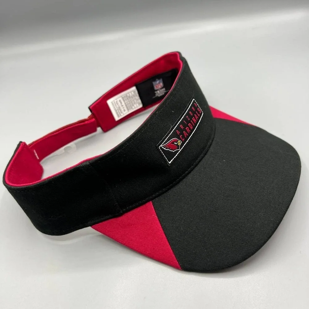 Arizona Cardinals Visor Hat Girl‎ 7-16 Black Red NFL Strap Back Cap New